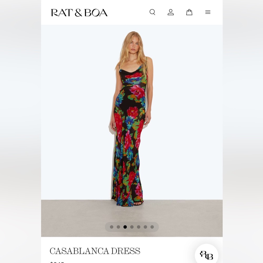 Rat & Boa Vibrant Floral Maxi Dress